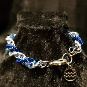 Aquarius Bracelet - Beaded Zodiac Spiral Collection