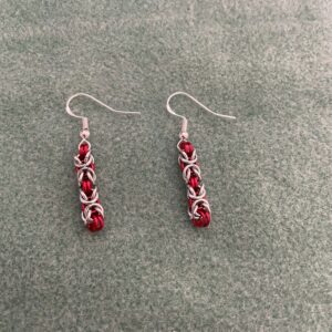 Red Earrings - Byzantine Collection
