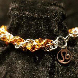 Leo Bracelet - Beaded Zodiac Spiral Collection