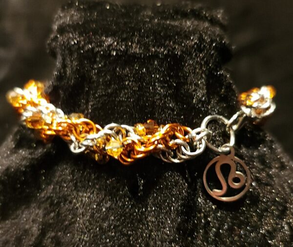 Leo Bracelet - Beaded Zodiac Spiral Collection