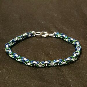 Dark Blue and Green Bracelet - Byzantine Collection