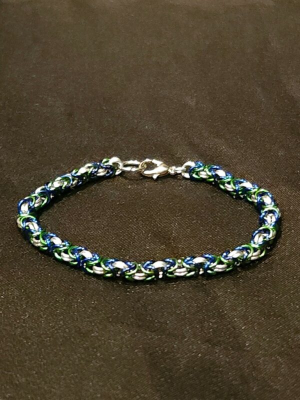 Dark Blue and Green Bracelet - Byzantine Collection