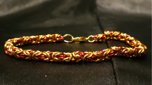 Gold and Red Bracelet - Byzantine Collection - Image 3