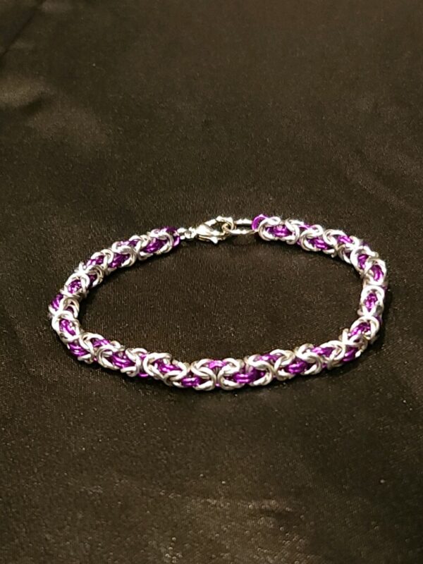 Medium Purple Bracelet - Byzantine Collection - Image 3