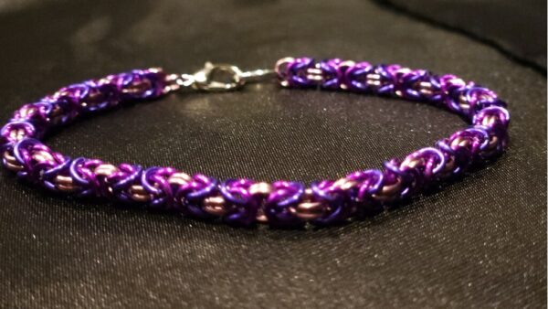 Three Purples Bracelet - Byzantine Collection