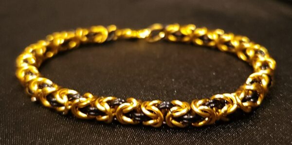 Gold and Black Bracelet - Byzantine Collection - Image 3