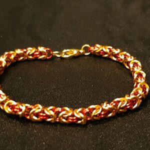 Gold and Red Bracelet - Byzantine Collection