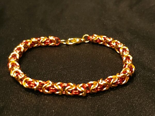 Gold and Red Bracelet - Byzantine Collection