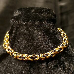 Gold and Black Bracelet - Byzantine Collection