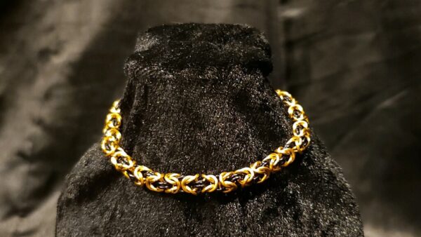 Gold and Black Bracelet - Byzantine Collection